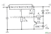 电源电路中的CW137组成的慢启动集成稳压电源