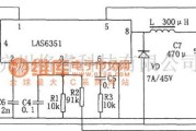 开关稳压电源中的用LAS6351构成的大电流高效开关稳压电源电路图