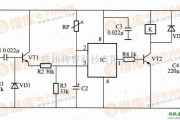 灯光控制中的基于BA225F构成的暗房曝光定时灯控制器电路图