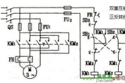 三相电动机接触器按钮双重互锁正反转电路图
