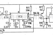 集成电路构成的信号产生中的车距语言提示器  一