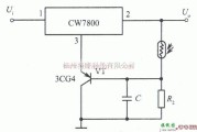 电源电路中的CW7800光控集成稳压电源电路图