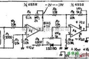 电流环放大中的把4~20MA转换成正负10伏的电流电-压转换电路图