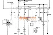 大宇中的大宇尾灯　车宽灯　牌照灯电路图