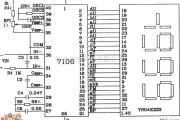 数字电路中的ICL7106组成的数字电压表电路图