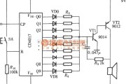 语音电路中的由CD4017构成的电子八音盒电路图