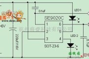 充电电路中的闪灯模式的连接电路图