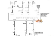 马自达中的马自达94TAURUS电动天线电路图