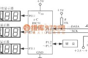 湿敏电路中的由单片智能化湿度/温度传感器SHT15与89C51构成的相对湿度/温度测试系统的电路框图