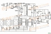 灯光控制中的二/十进制计数双显示电路图