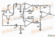 传感器电路中的三个运算放大器组成的交流放大电路图