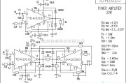 集成音频放大中的TDA2020功放电路