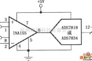 线性放大电路中的INA155／156构成的直接驱动电容性输入的高速A／D变换器电路图