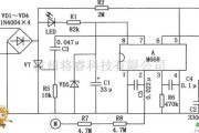 灯光控制中的M668构成的步进调光台灯电路图