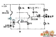 光敏二极管、三极管电路中的l MHZ发光二级管脉冲调制电路图