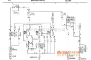 一汽中的威驰散热器风扇、冷暖器风扇和后窗除雾器电路图