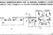 电源电路中的利用发光二报管装饰电扇的电路