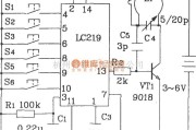 遥控电路（综合)中的LC219/220A构成玩逐步形具汽车无线电遥控发射、接收应用电路图