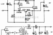 电源电路中的三款1.2V-1.5V输入9V输出升压电路图