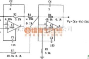 运算放大电路中的共模电压可达±100V的差动输入放大器电路图