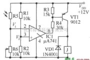 传感器电路中的精密光亮光控电路图