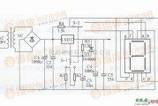 稳压电源中的具有数码显示功能的稳压电源电路图