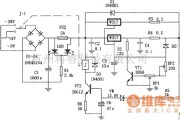 稳压电源中的LM317构成的自适应可调稳压电源电路图