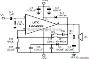 音频电路中的tda2003设计的功放电路原理图