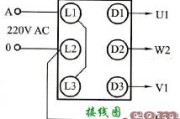 用倒顺开关控制单相电动机正反转接线图解