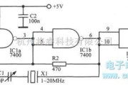 多种频率信号中的“与非”门TTL晶体振荡器