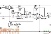 专用测量/显示电路中的用四运放LM324制作高灵敏度声音探听器电路图