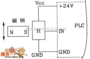 霍尔传感器中的霍尔接近开关用于数控机床PLC电路图