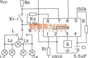 LED电路中的LD7208汽车转弯报警专用集成电路典型应用电路图