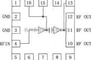 射频放大器中的RF2162 900MHz线性放大器引脚电路图