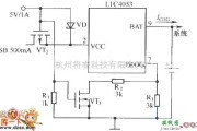 充电电路中的USB端口及墙上适配器供电的充电器原理电路图