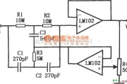 滤波器中的高Q值陷波滤波器(LM102)电路图