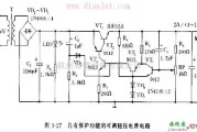 电源电路中的具有保护功能的可调稳压电源电路图及工作原理