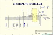 遥控电路（综合)中的一款20合1的遥控器电路，IC为NT66P22