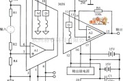 耦合隔离放大中的带有浮置信号源差动输入隔离放大电路图