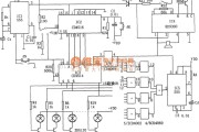 语音电路中的公共汽车站途指示器(CD4516、CD4514、555、KD9300)电路图