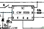 光电电路中的由CW9300设计的会唱歌不倒翁电路