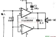 音频电路中的采用TDA2822M制作简单功放的原理和电路