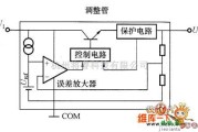 稳压电源中的三端稳压器的内部等效电路图