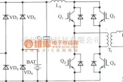 IGBT应用电路中的带输出变压器的双变换型UPS电路图