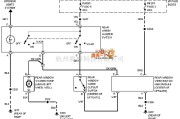 通用97奥兹莫比尔BRAVADA后雨刮清洗器电路图