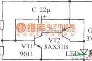 LED电路中的闪闪发光水晶宫的电路图