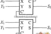 数字电路中的关于使用全加器与半加器的4位加法运算电路图