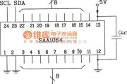 LED电路中的SAA1064串行I2C总线LED显示驱动集成电路静态驱动接口电路图