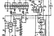 电源电路中的10位移动自动换色流水灯电路