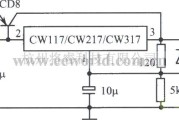 电源电路中的用外接PNP型晶体管扩展电流的集成稳压电源